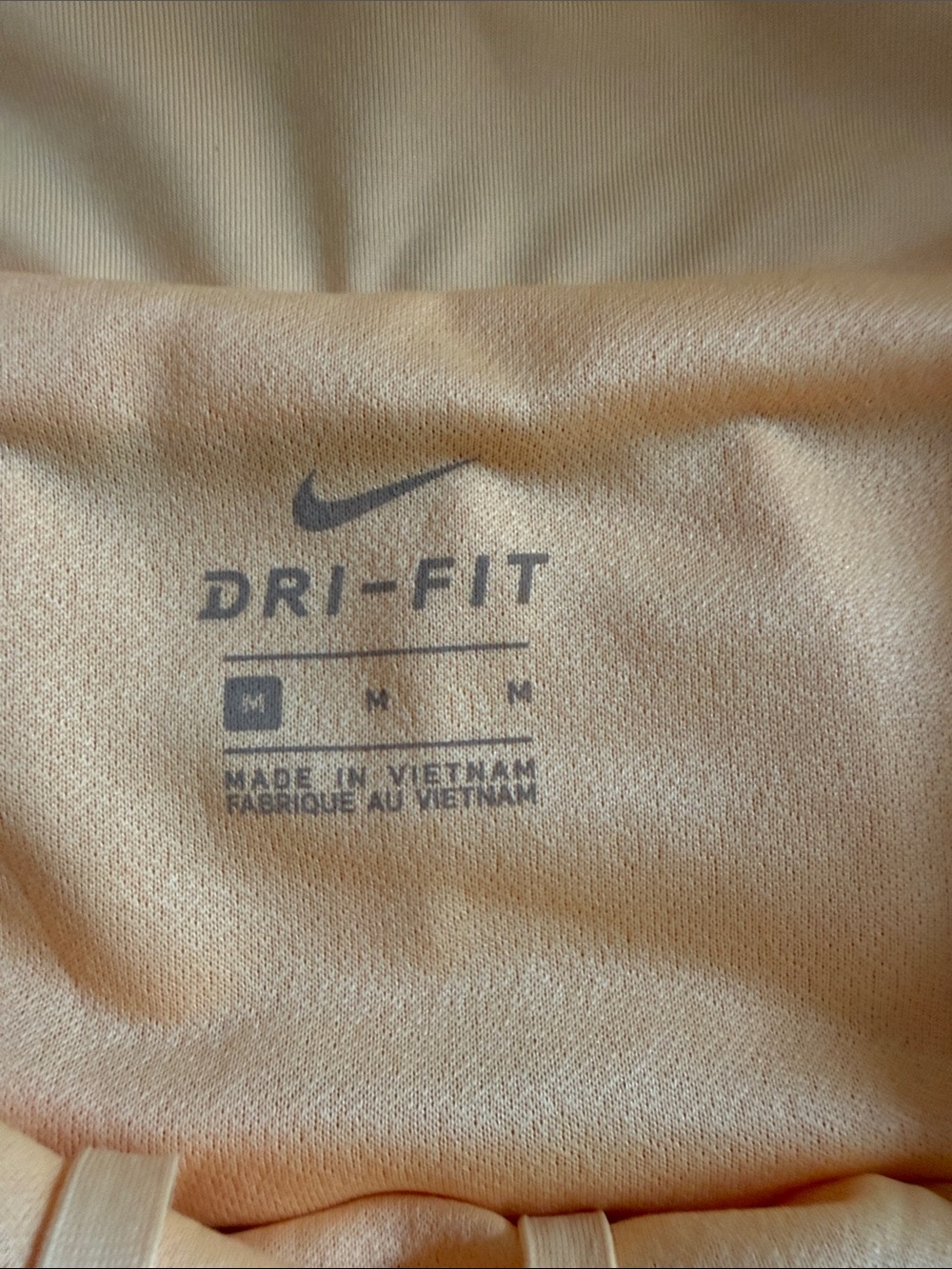 Nike Womens Peach Dri-FIT Athletic Running Shorts Reflective Swoosh‎ Size M - Picture 2 of 10